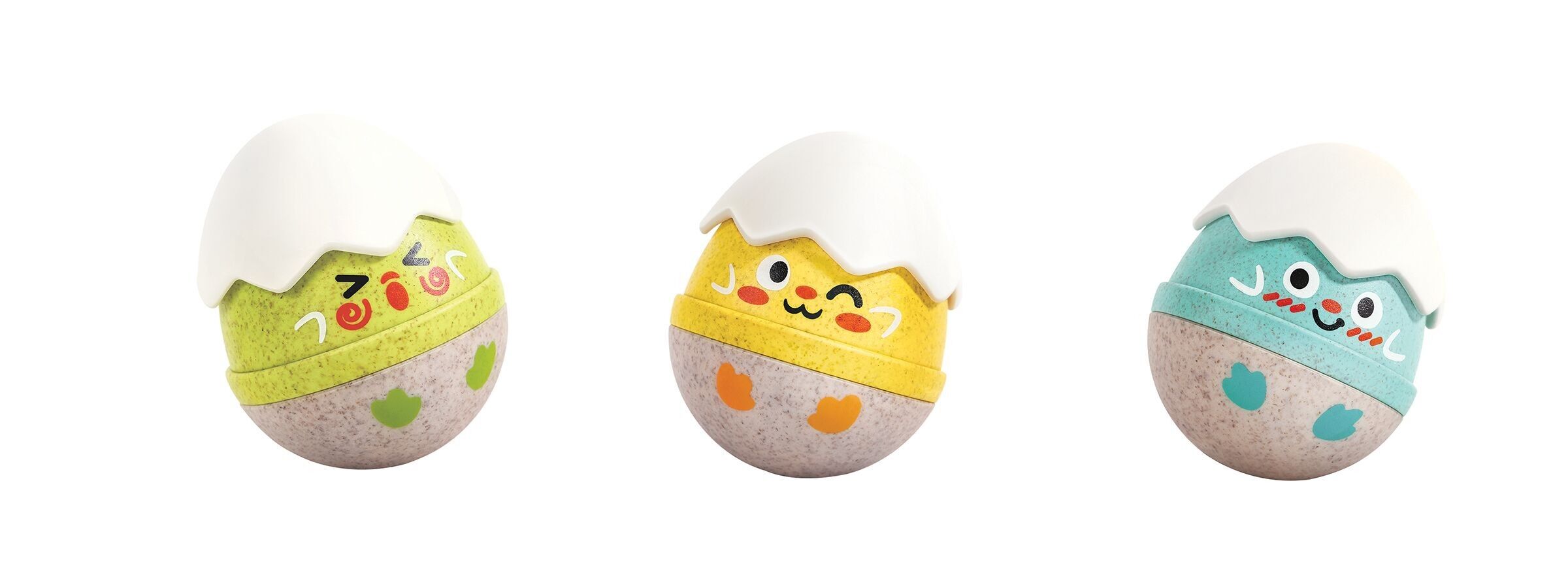 Set of 3 chick rattles