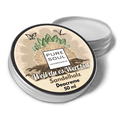 Deodorante Crema Sandalo Vegan 50 ml