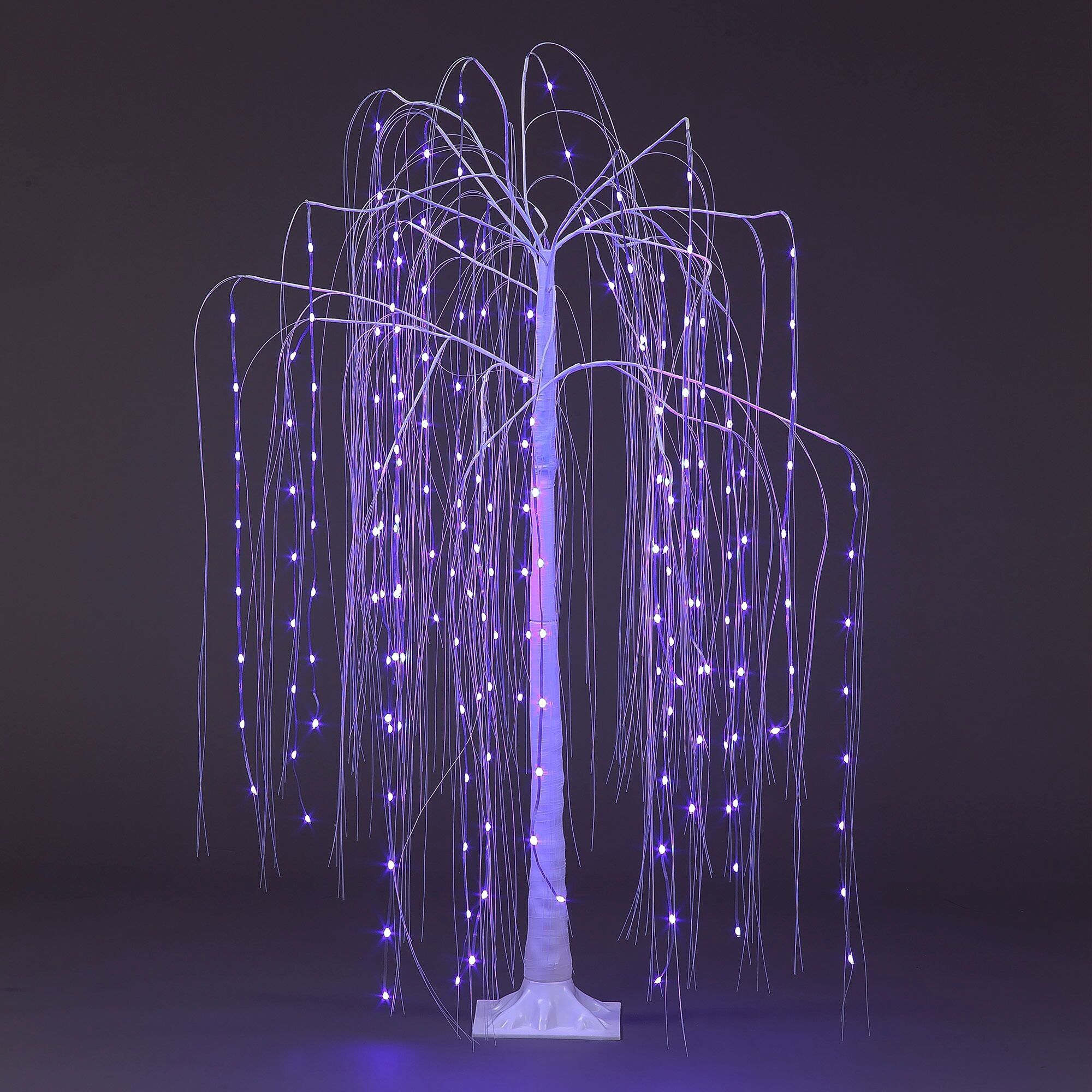 1.Albero di Natale in salice da 5 m/5 piedi con 192 app multicolore RGB e LED telecomandati