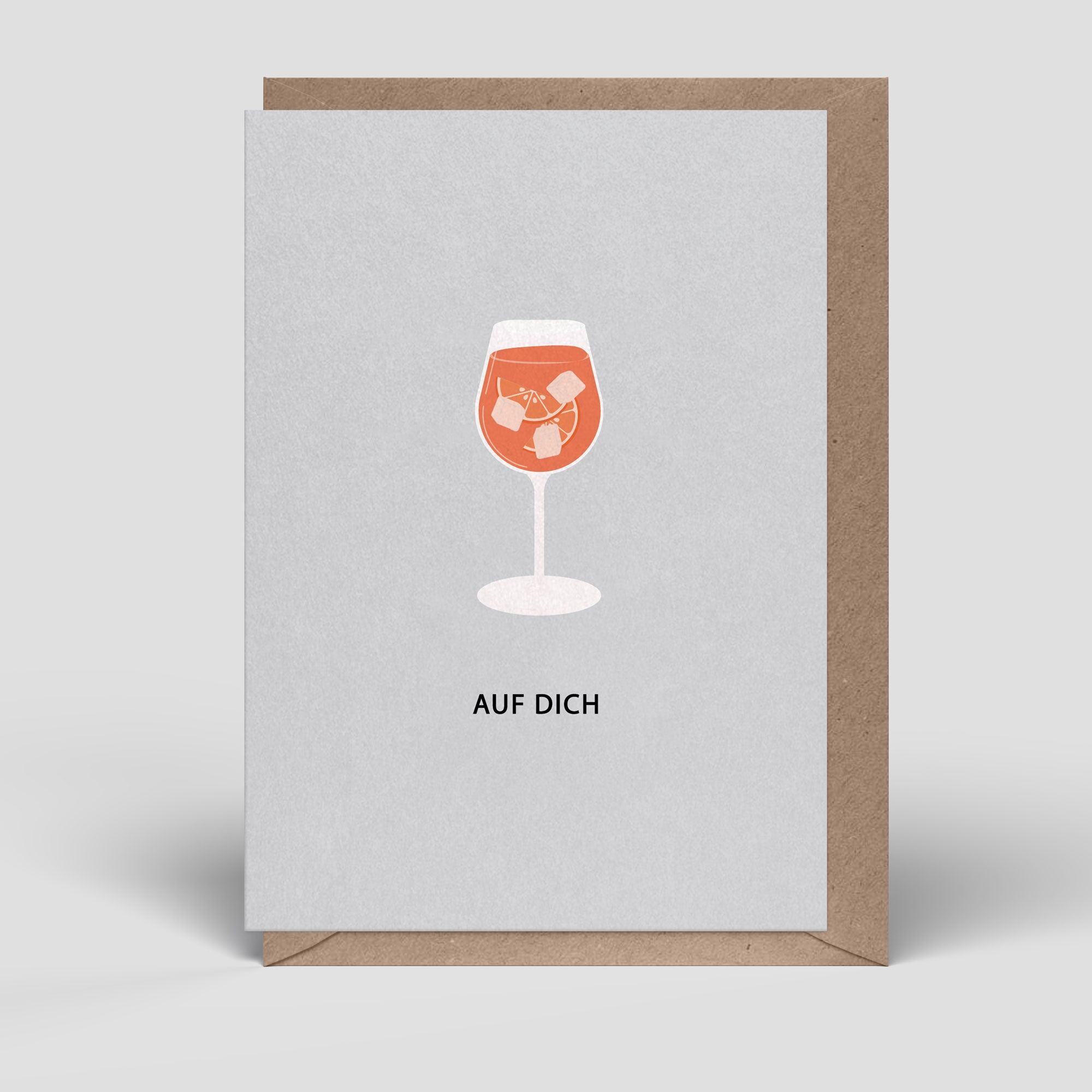 Carte pliante - carte d'anniversaire - boisson - Non. 258