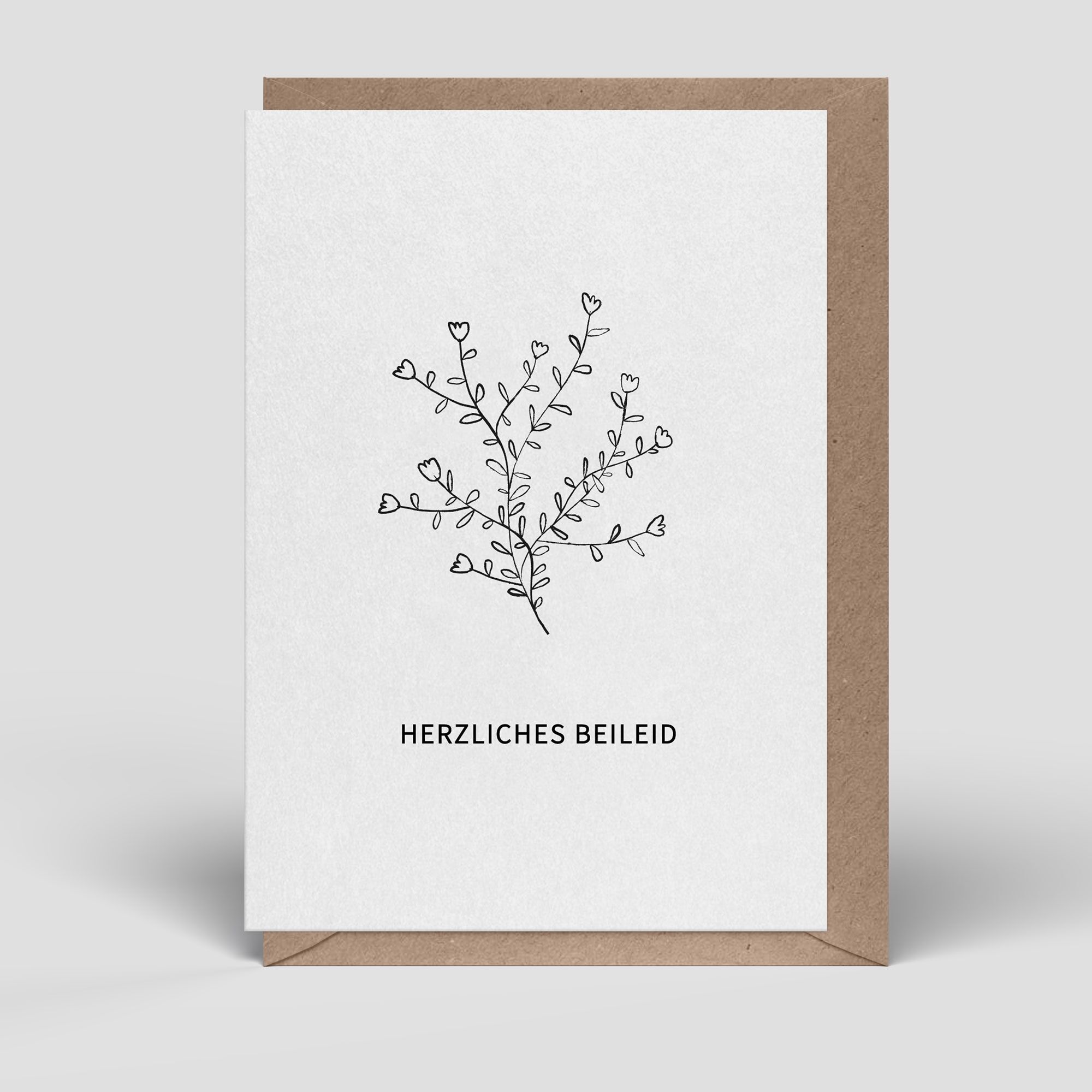 Folding card - condolence card - heartfelt condolences - No.264