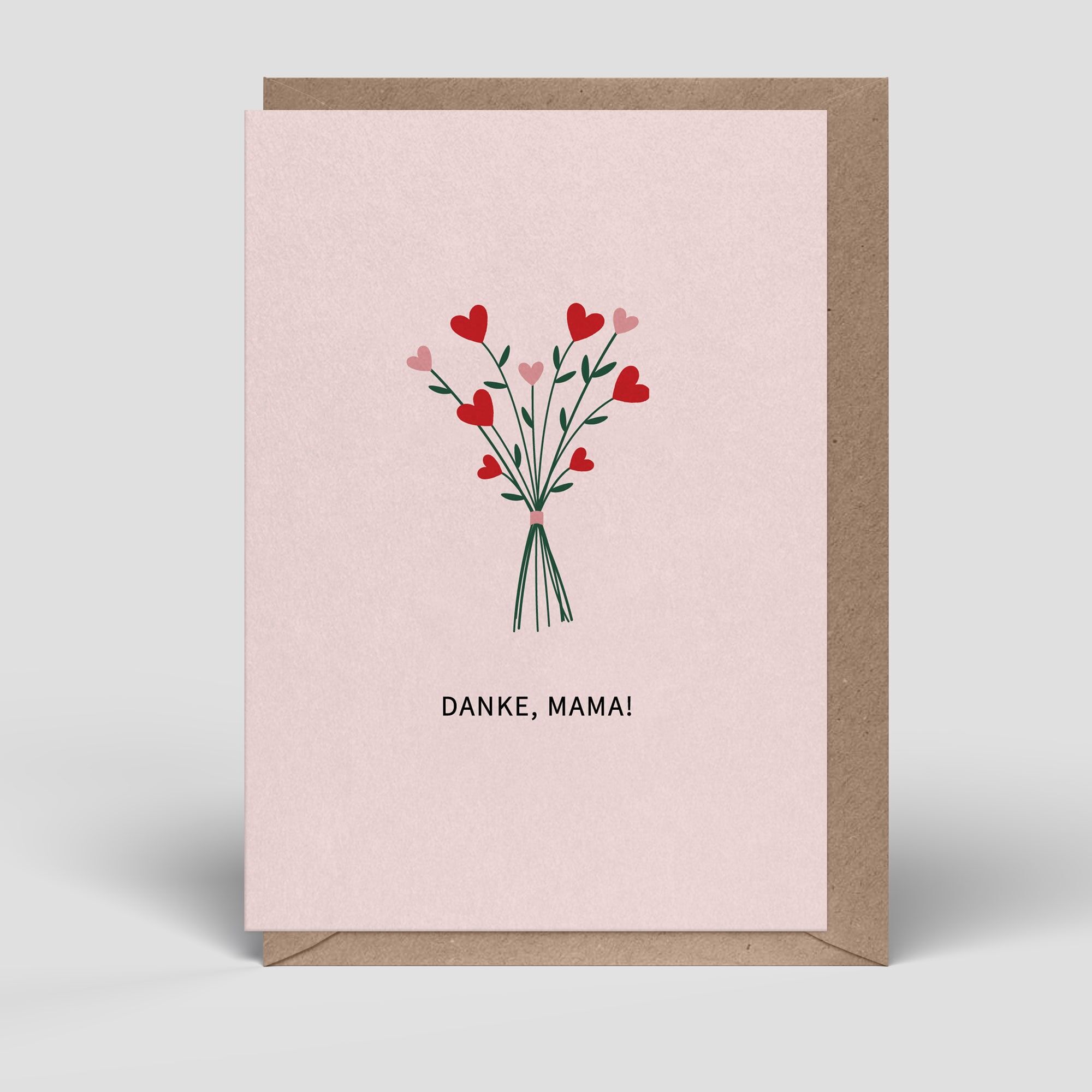 Folding card - Mother's Day card - Thank you Mom - No.282