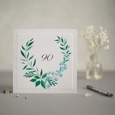 90th Birthday Greeting Card