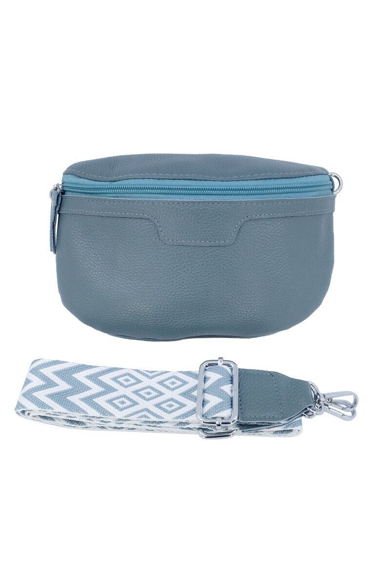 Sac banane en cuir avec bandoulière motif 6503