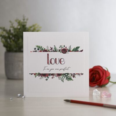 Red Roses Valentines Greetings Card