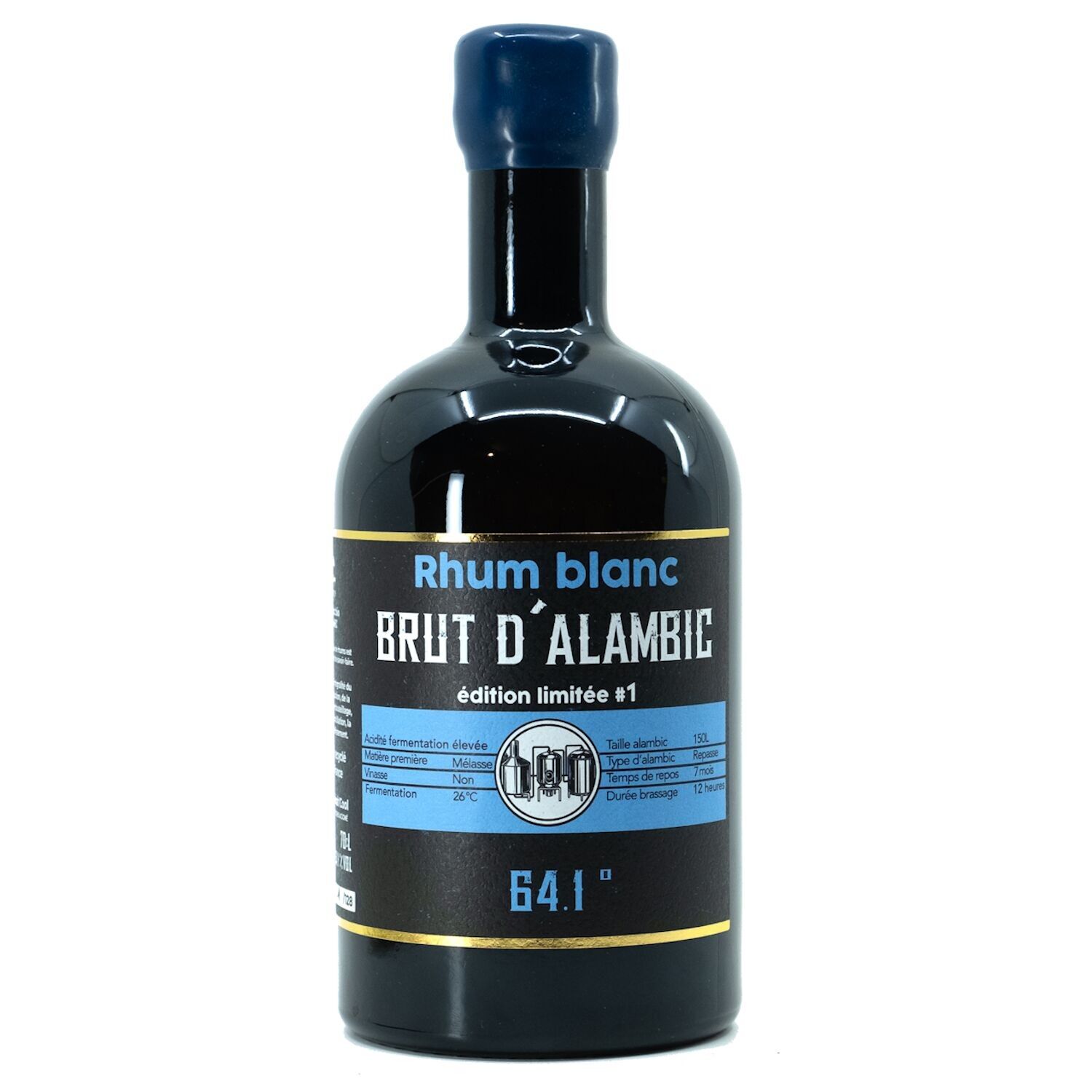 Rum bianco Brut d'alambic 64,1% BIOLOGICO 70cL