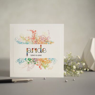 Rainbow 'Pride' Greetings Card