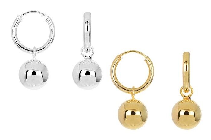 Aros de Esfera en Plata de Ley-Flor de Menta