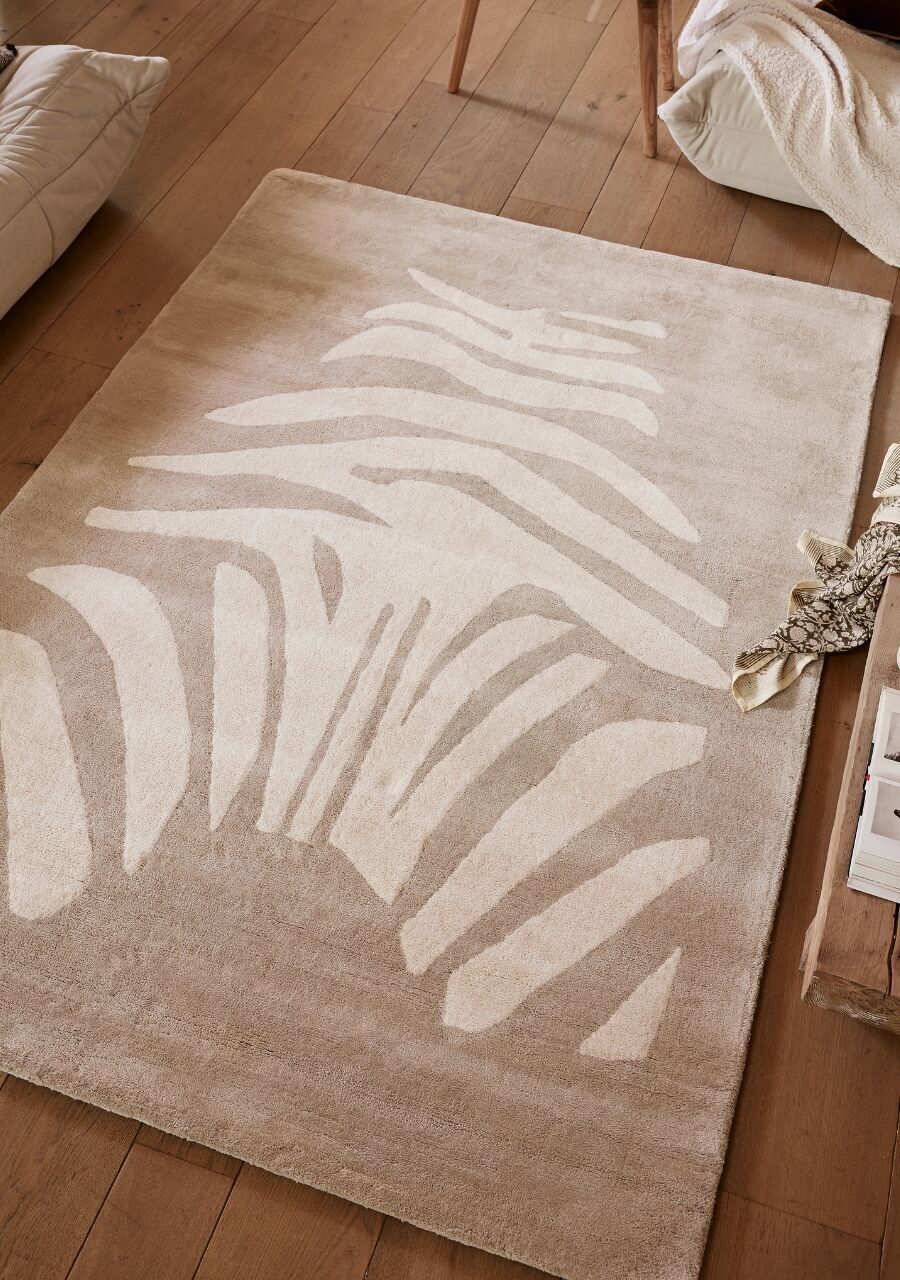 Tappeto per la casa Zebra beige 140 x 200 cm