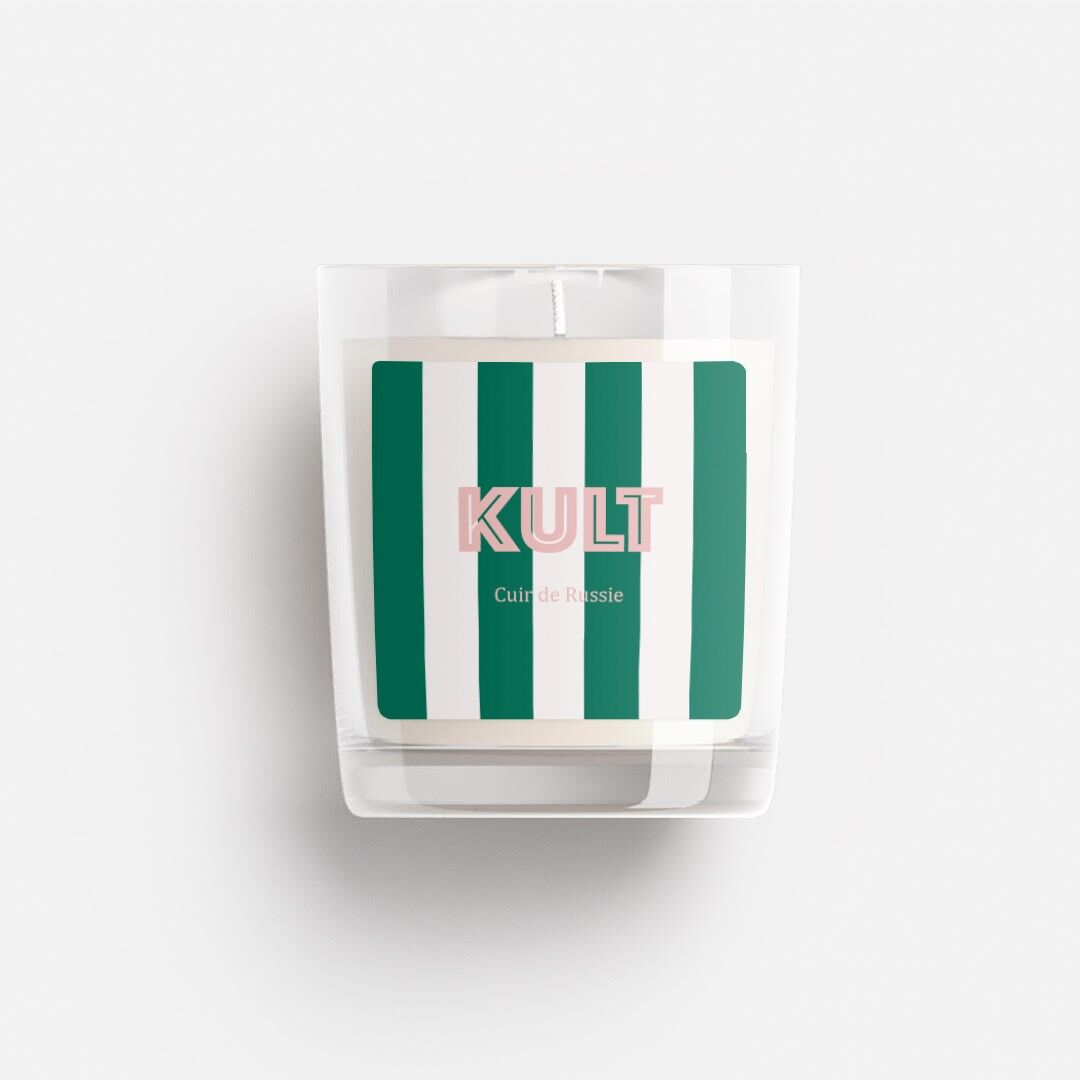 Candela di cera di soia &quot;Pelle Russa&quot;