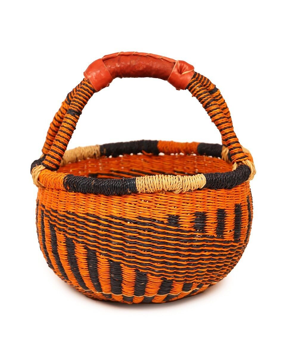 NANYAMKA: Mini cestino da mercato blu scuro e arancione