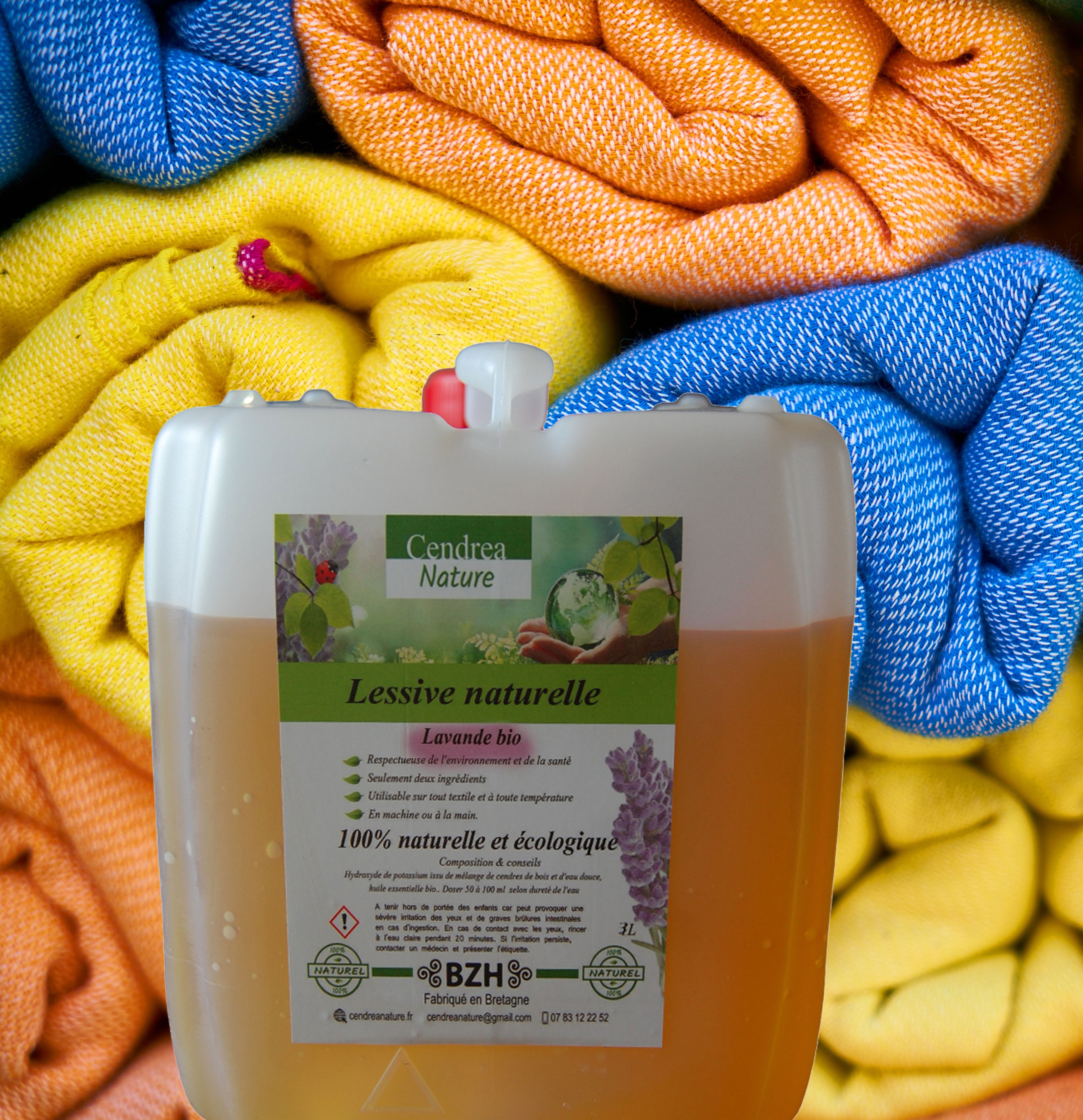 Lessive naturelle et écologique parfumée 3 litres (60 lavages)