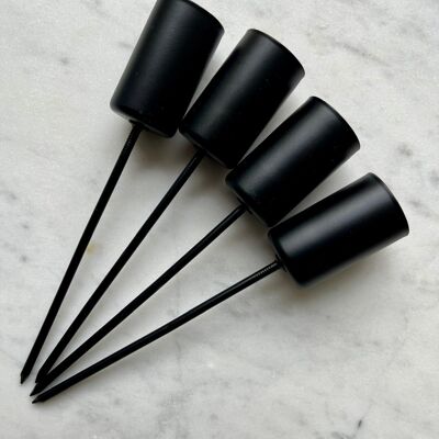 Bougeoir couronne de l'Avent avec mandrin pour bougies bâtons de 2,4 cm de long