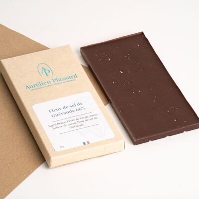 66% dark chocolate bar and Guérande fleur de sel