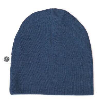 Gorro de lana para bebé - Lana Merino - Vintage Indigo