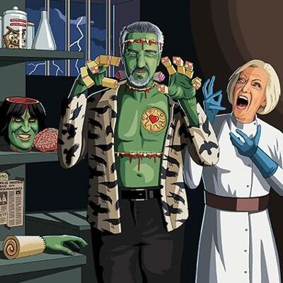 Greeting Card - Jim'll Paint It - Mary Berry's Frankenstein Bake Off 075