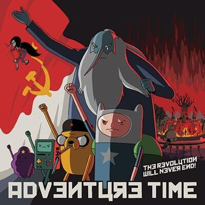 Greeting Card - Jim'll Paint It - Communist Adventure Time 074