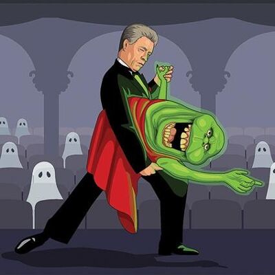 Greeting Card - Jim'll Paint It - Most Haunted Ghostbusters Slimer Tango 060