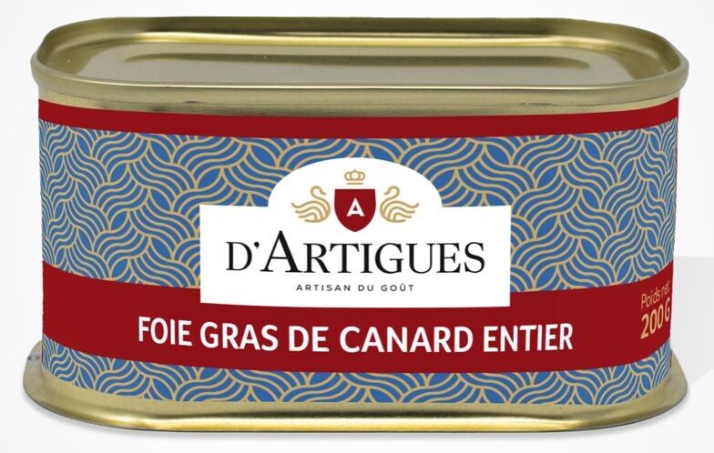 Foie Gras de Canard Entier Longue Conservation Boite métal 200g
