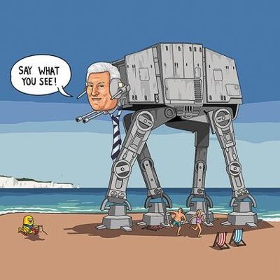 Carte de voeux - Jim'll Paint It - Roy AT-AT Star Wars Walker 025