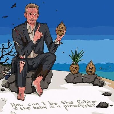 Greeting Card - Jim'll Paint It - Jeremy Kyle's Desert Island Special 012