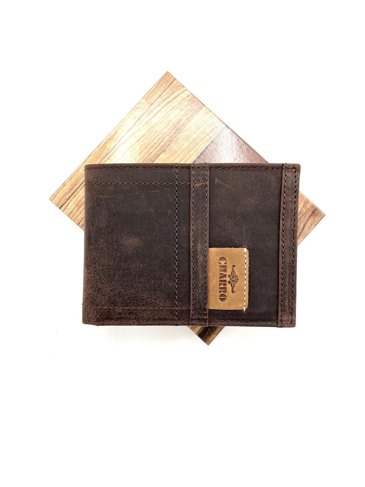 Portafoglio in vera pelle, marca Charro, effetto vintage, art.HU-31123