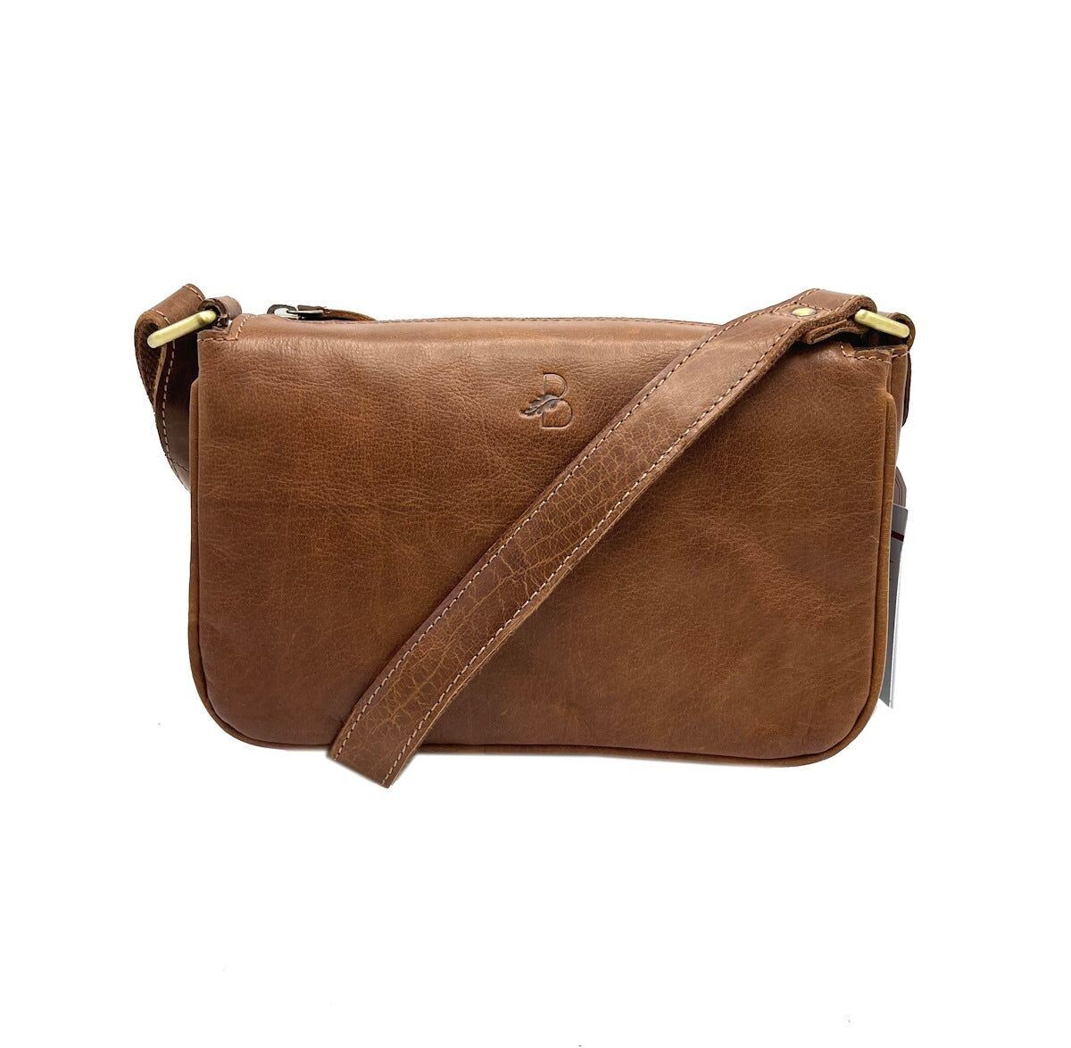 Borsa a tracolla in vera pelle, marchio Basile, art. BA3664TI