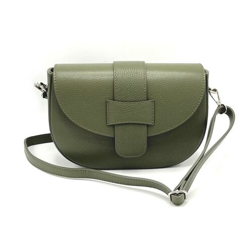 Borsa a tracolla in vera pelle, da donna, made in Italy, art. 112430