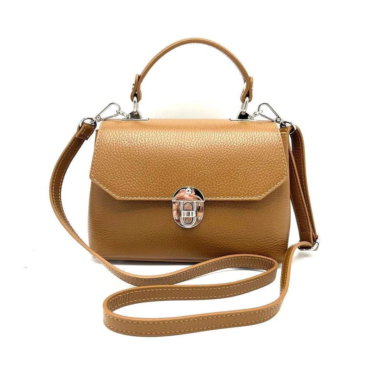 Borsa a tracolla in vera pelle, da donna, made in Italy, art.112432