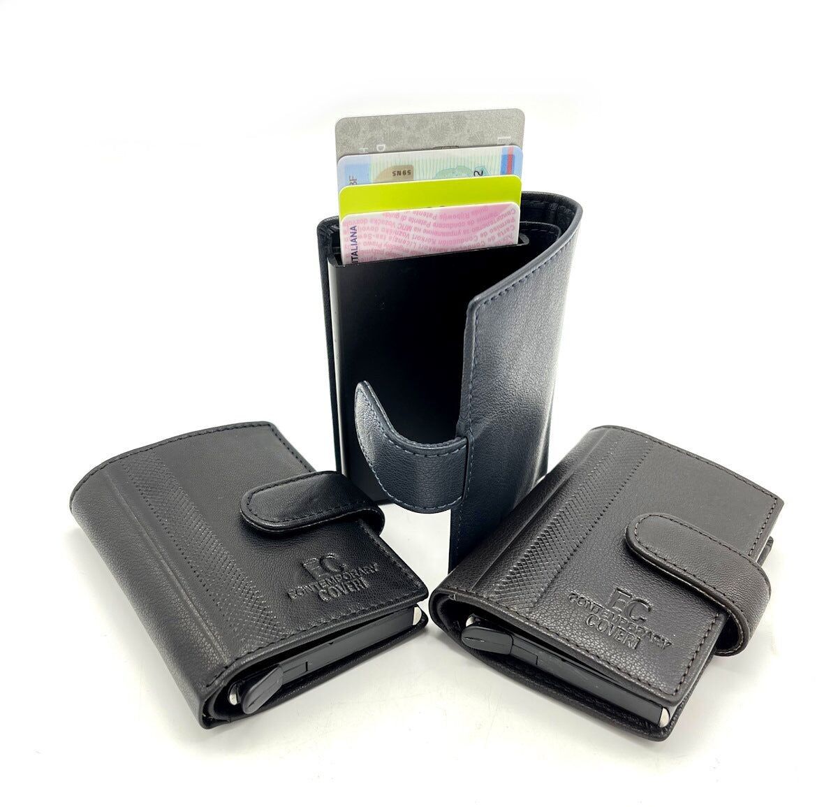 Portafoglio in vera pelle, EC COVERI, art.EC24764-54