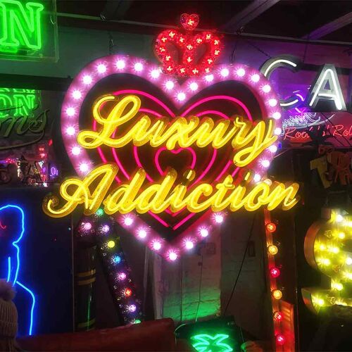 Greeting Card - Instadom "Luxury Addiction Neon Lights - Walthamstow, London"