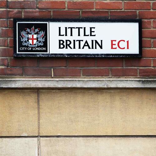 Greeting Card - Instadom "Little Britain Road Sign - City of London"