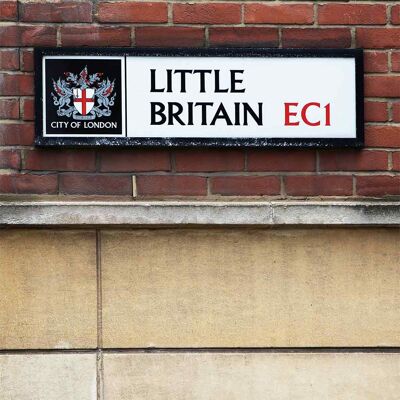 Carte de voeux - Instadom "Panneau de signalisation Little Britain - City of London"