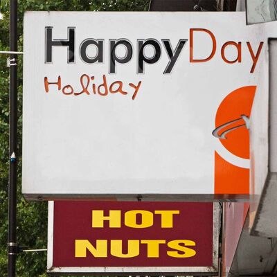 Carte de voeux - Instadom "HappyDay Holiday Hot Nuts - Haringey, Londres"