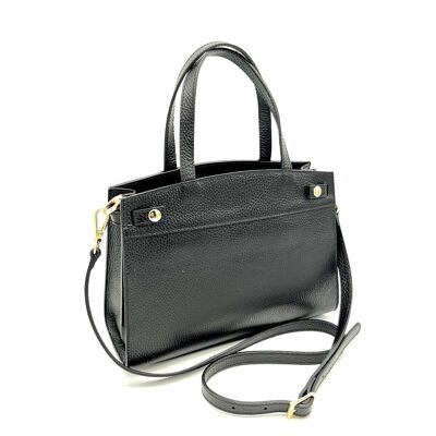 Borsa a tracolla en vera pelle, Made in Italy, art. 112476