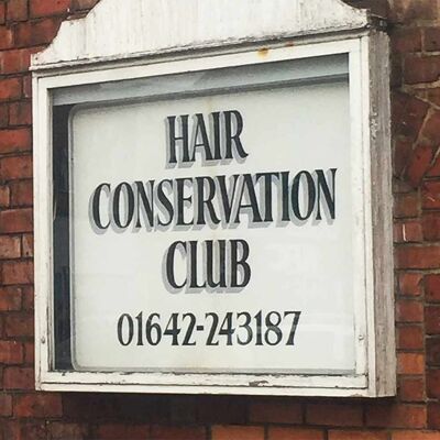 Biglietto d'auguri - Instadom "Hair Conservation Club - Middlesbrough"