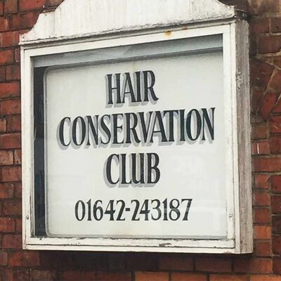 Tarjeta de felicitación - Instadom "Hair Conservation Club - Middlesbrough"