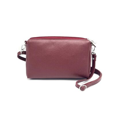 Sac à bandoulière en cuir véritable, Made in Italy, art. 112135