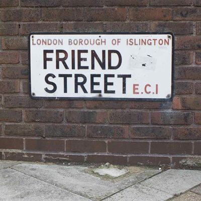 Biglietto di auguri - Instadom "Friend Street Road Sign - Islington, Londra"