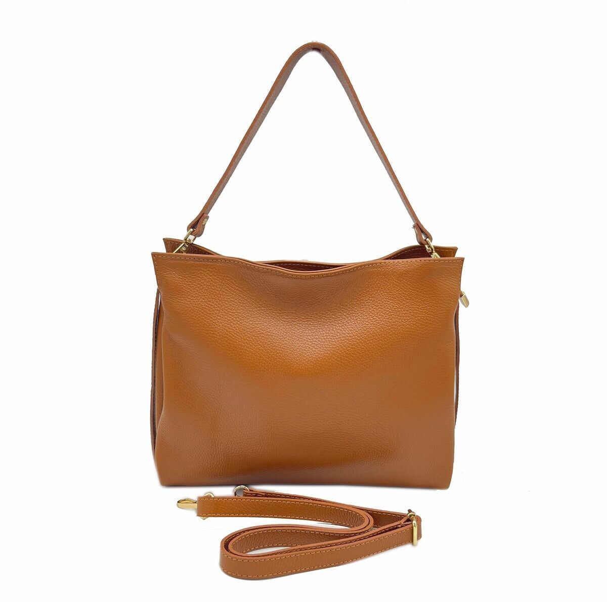 Borsa a tracolla in vera pelle, Made in Italy, Art.-Nr.112487