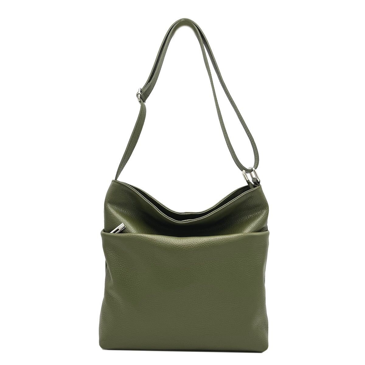 Reisetasche aus echtem Leder, Made in Italy, Art. 112483