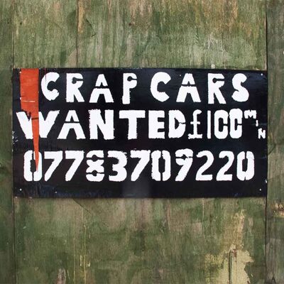 Biglietto d'auguri - Instadom "Crap Cars Wanted - Salford"