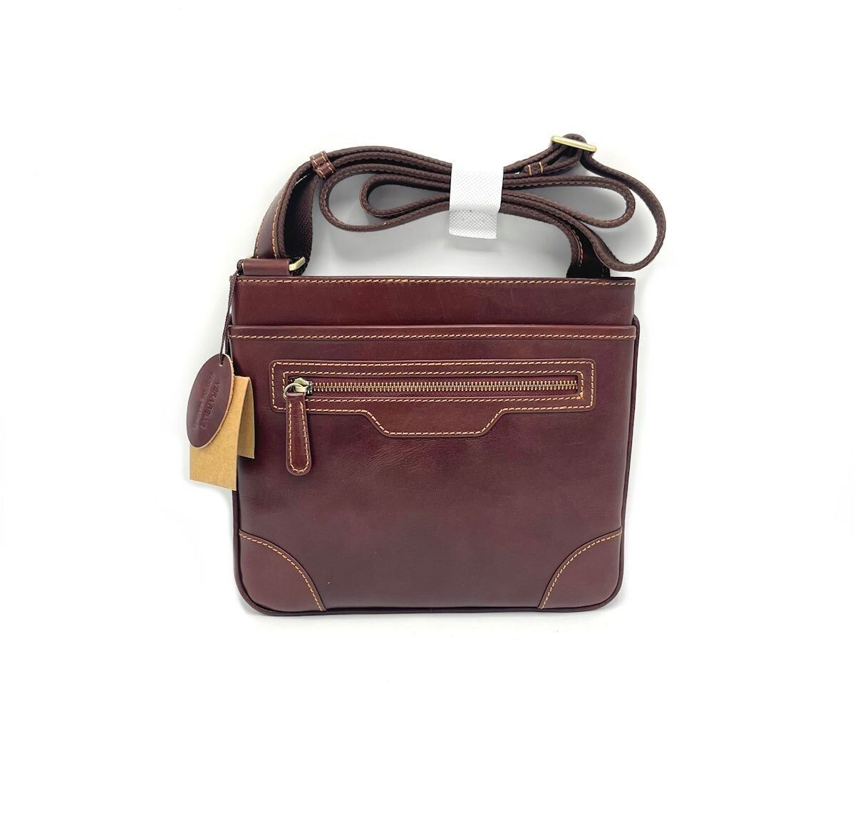 Borsa a tracolla in pelle tamponata misura piccola, da uomo, art. TA4810