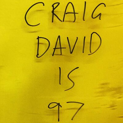 Carte de voeux - Instadom "Craig David a 97 ans - Manchester"