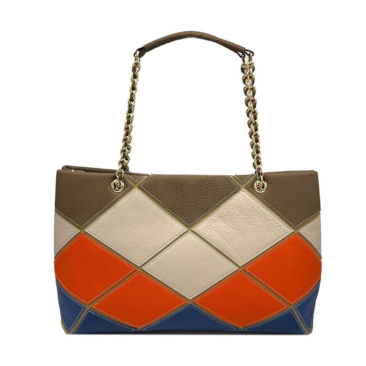 Borsa a tracolla in vera pelle, misura grande, Made in Italy, art.2513