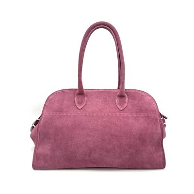 Borsa da viaggio in pelle scamosciata, Misura grande, Made in Italy, art. 112535.412