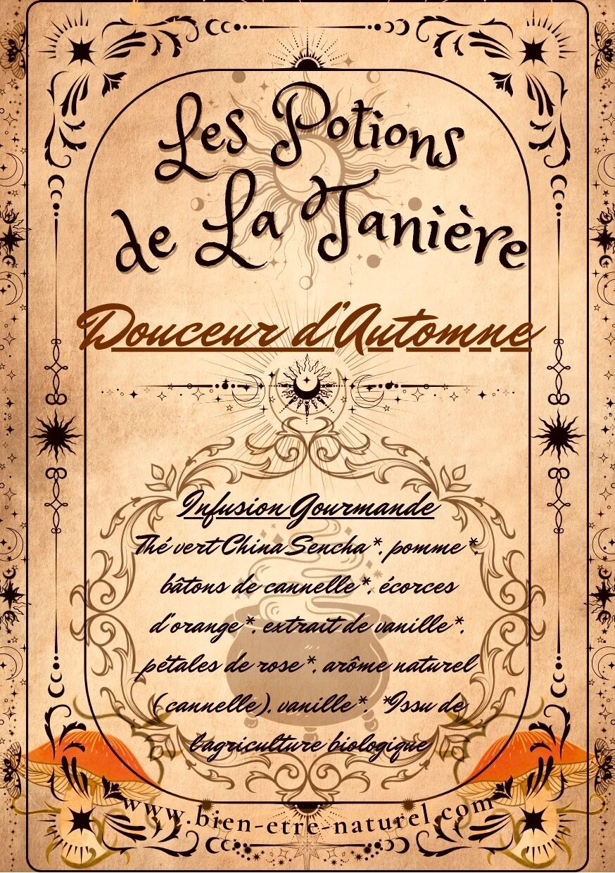 Herbal Tea Potion Sweetness of Autumn Sensha Vanilla Cinnamon