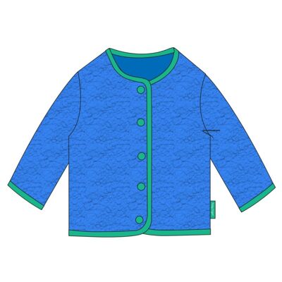 Blue Borg jacket made of organic cotton