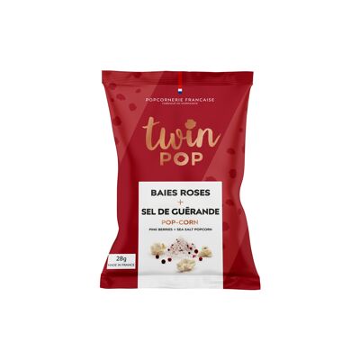 Popcorn ai frutti di bosco rosa + sale di Guérande (bustina)