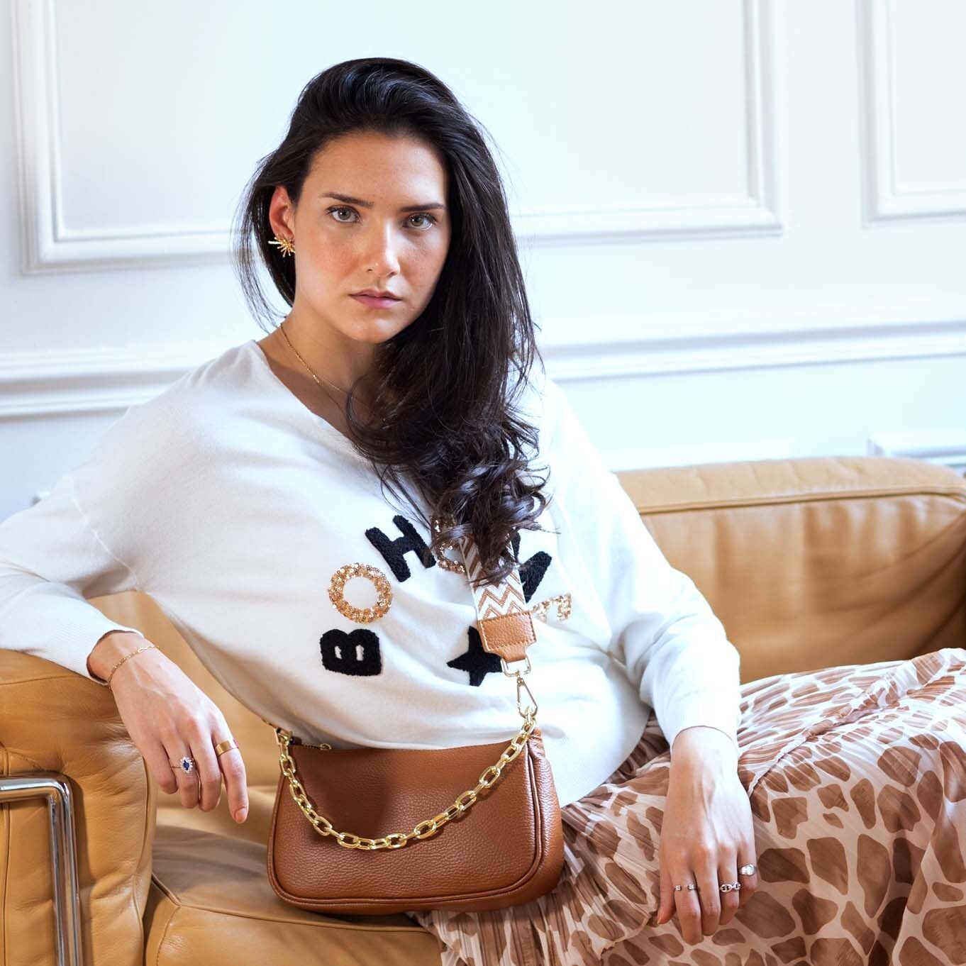 Sac pochette avec chaîne Lou